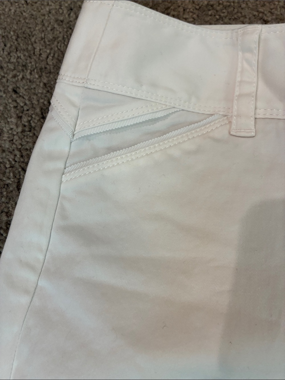White House Black Market White Cuffed Shorts - Picture 3 of 4